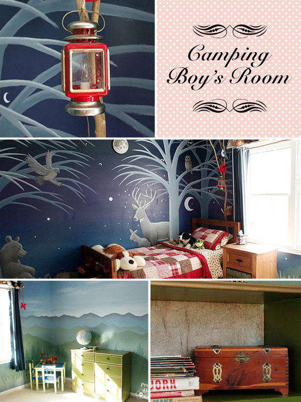 pretty handy girl s home tour, home decor, Son s Camping Themed Room Preview