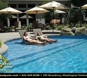 pools pools pools, decks, lighting, outdoor living, patio, pool designs, spas, Vinyl pool with tanning shelf