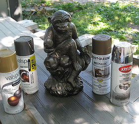 monkey makeover, crafts, painting, step 3 add touches of other metallic colors