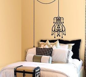 6 cool ways to use vintage wall decals, home decor, wall decor, Cheaper than a chandelier and a lot more fun