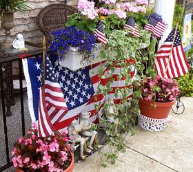 let s celebrate our independence, patriotic decor ideas, seasonal holiday d cor, wreaths, A few well placed flags make a huge impact