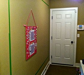 chalkboard wall command center, chalkboard paint, paint colors, painting, wall decor, The wall before