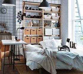 6 considerations when decorating a small space, home decor, shabby chic, urban living, 6 Storage Hidden is usually my preference but if you can pull off storage in a clean organized way I say go for it