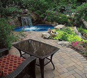 hanging by the pool today, outdoor living, ponds water features, pool designs, spas, Nap time by the vinyl spa These are photos are all of the same pool project my personal favorite