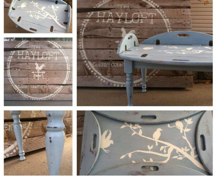 butler s table makeover, painted furniture
