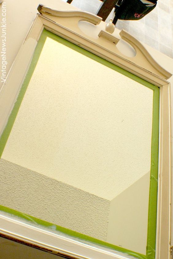 upcycle an old vintage dresser mirror for your wall, painted furniture, repurposing upcycling