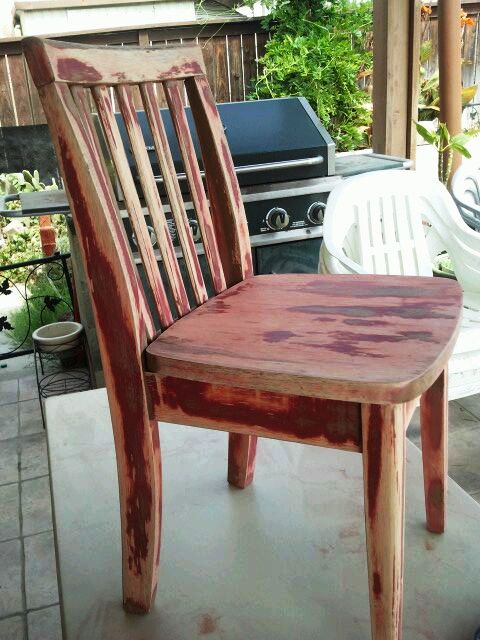another little chair, painted furniture, After some sanding