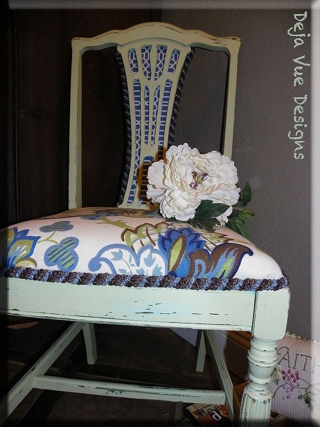here s a chair facelift, garages, home decor, painted furniture