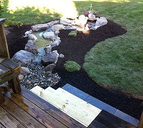 pondless waterfall build, landscape, ponds water features