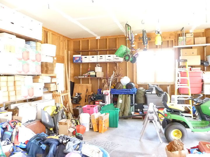 garage makeover from trash to treasure, cleaning tips, garages, We sorted through everything and began to box and label it