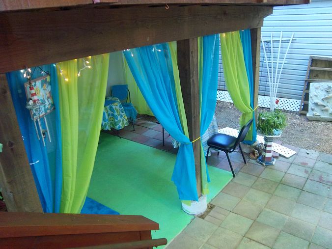 redecorating under the deck, decks, outdoor living, renovation under the deck
