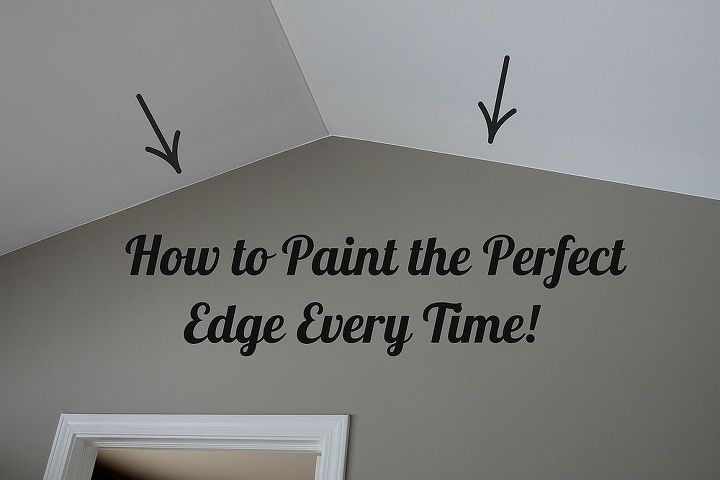 how to paint the perfect edge without painters tape, painting, I show you how to paint the perfect edge every time
