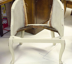 reupholstered tufted cane chair tutorial part 1, chalk paint, diy, how to, painted furniture, reupholster, How to paint caning so that you don t get globs of paint stuck in it Now the cane chair ready for upholstery