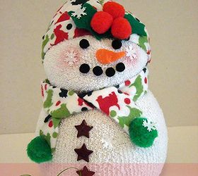 sock snowman how to, crafts, seasonal holiday decor