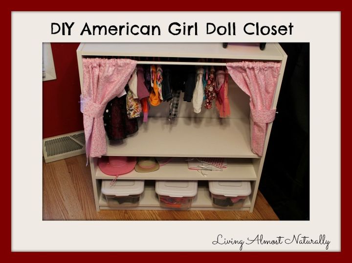 diy american girl doll closet, diy, how to