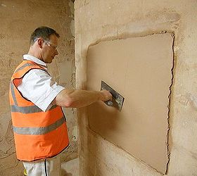 how to mix and apply finishing plaster, diy, home maintenance repairs, how to, wall decor, Once the plaster start to go hard apply water to achive a smooth finish