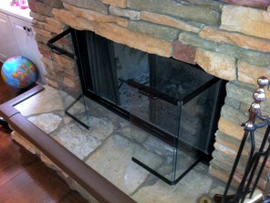 why burning with your fireplace glass doors open matters, doors, fireplaces mantels, home security