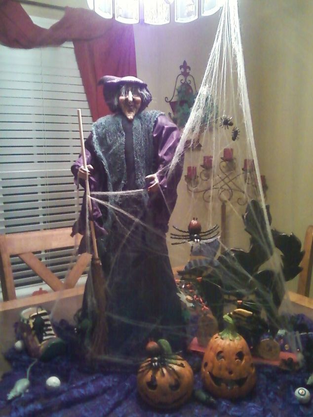 there re witches in the air, halloween decorations, seasonal holiday d cor, My Halloween display 2012
