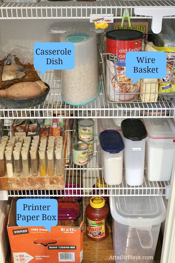 use what you have pantry organization, closet, organizing, Group items that are used together for a better organized pantry