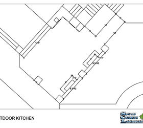 demotte outdoor kitchen, home improvement, kitchen design, outdoor living, Drawing of the proposed project