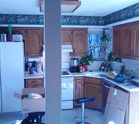small kitchen remodel makes gives more function, home improvement, kitchen design, Before main kitchen