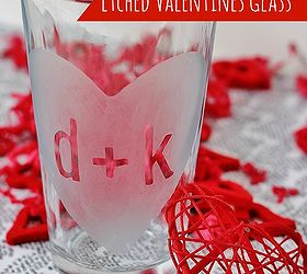 etched valentines glass, crafts