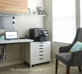 diy home office makeover, craft rooms, home decor, home office