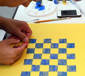 placemat board games, crafts, outdoor living, Head over to Sew Woodsy to read how they created this placemat board games