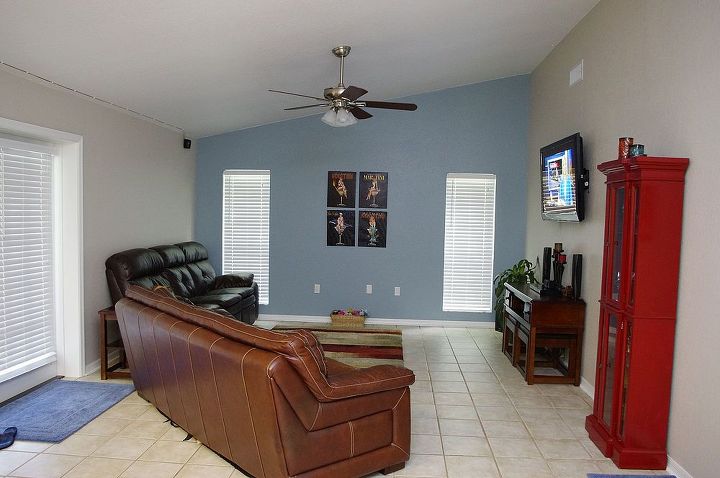 help what to do with this wall den, home decor, living room ideas, Standing next to the bar kitchen looking straight in