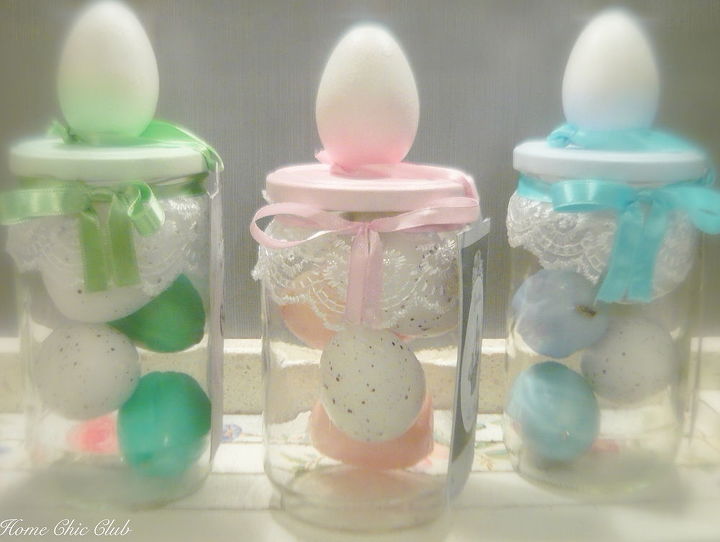 diy easter eggs jars more on blog home chic, crafts, easter decorations, seasonal holiday decor
