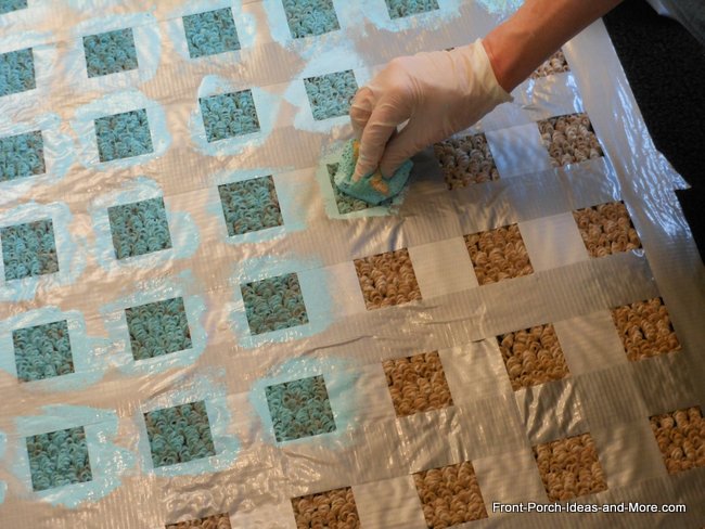 diy painted porch rug