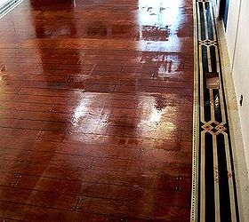 painted floor a 1964 single wide mobile home make over