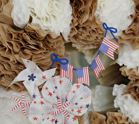 dollar tree 4th of july decor, crafts, patriotic decor ideas, seasonal holiday decor, wreaths