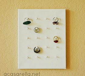 display your rings on this diy ring holder, craft rooms, how to, organizing, storage ideas, my ring holder was ready for the wall