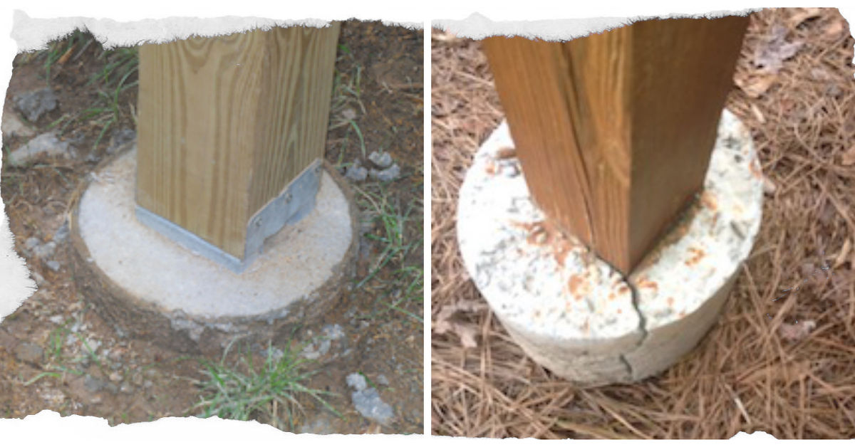 Why Deck Posts Should Not Be Set in Concrete | Hometalk