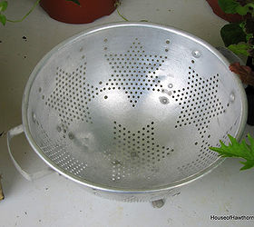 growing lettuce in a colander or how to grow and wash your veggies all in the same, container gardening, gardening, The colander was found at a thrift store for less than a dollar