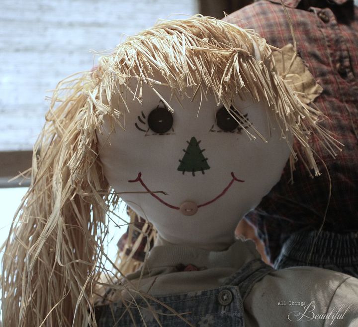 tabletop keepsake scarecrows diy, crafts, seasonal holiday decor