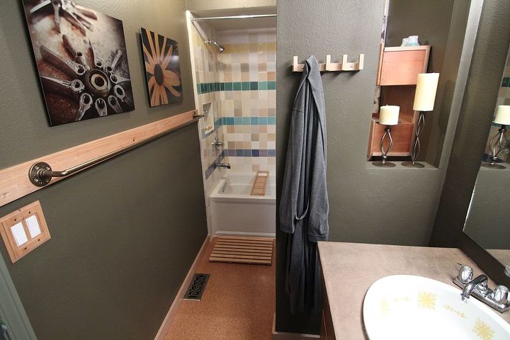 diy your own custom length towel bar, bathroom, repurposing upcycling