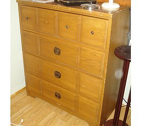 drab to delightful dresser revival, painted furniture, He sat in this corner for months before I hauled him upstairs for a makeover Broke my dang big toe in 2 places when it toppled half way up hope it heals before flip flop weather