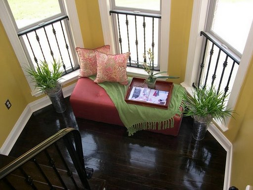 here are some great ideas to let your stair landing take off, home decor, Decorated Stair Landing