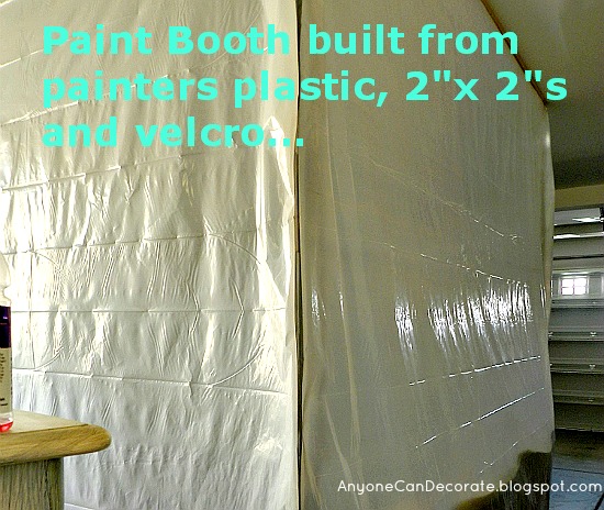 budget friendly spray paint booth, diy, how to, painted furniture, More about how we built our paint booth on the blog