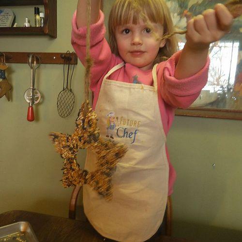 homemade star bird feeder easy kids craft, crafts