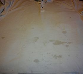 laundry stains, cleaning tips, husband s shirt full of unknown oil spills