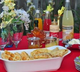 the perfect summer breakfast buffet, outdoor living, Waffles and crepes give the illusion of gourmet but are so fast and easy