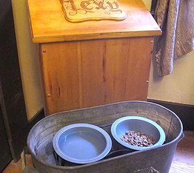 hide those huge bags of dog food an easy peasy diy solution, pets animals, repurposing upcycling, Here it is All finished See the other photos for befores