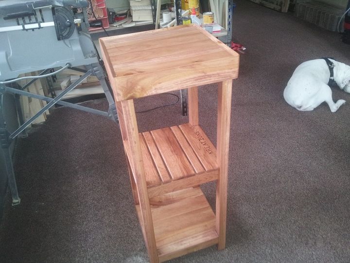 refurbished pallet into plant stand complete, diy, gardening, pallet, repurposing upcycling, woodworking projects