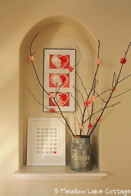 valentine day vignettes, seasonal holiday d cor, valentines day ideas, wreaths, Love this vignette there is a link to it on my blog