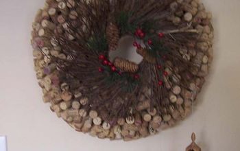 DIY cork wreath