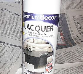 painting porcelain bathroom fixtures, bathroom ideas, diy, painting, Spray lacquer available at your local hadware store is amazing It is easy to use dries quickly and if you need to reapply later it can be removed with acetone nail polish