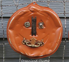 thrift shop upcycled junk pumpkins, crafts, repurposing upcycling, The blog link for this pumpkin is